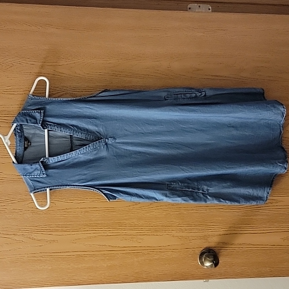 1250 Degrees Celsius Blue Tank Short Dress